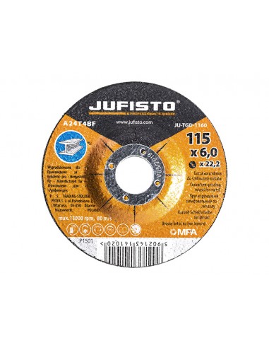 Tarcza do szlifowania metalu Jufisto 125x6,0x22,2 mm