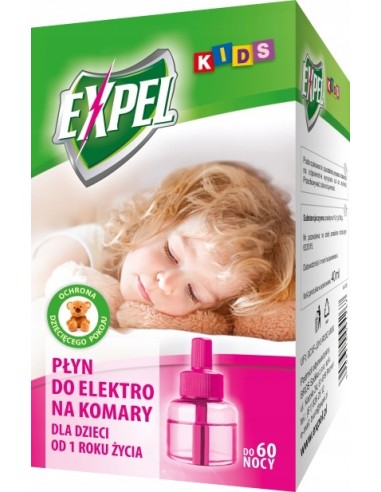 Urządzenie elektryczne na komary dla dzieci +płyn, Expel
