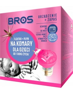 Urządzenie elektryczne Elektro na komary dla dzieci+płyn, Bros