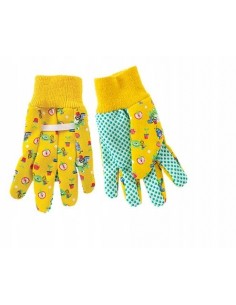 Rękawiczki dla dzieci żółte w żabki Greenmill